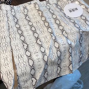 NWT princess Polly snakeskin cutout skirt